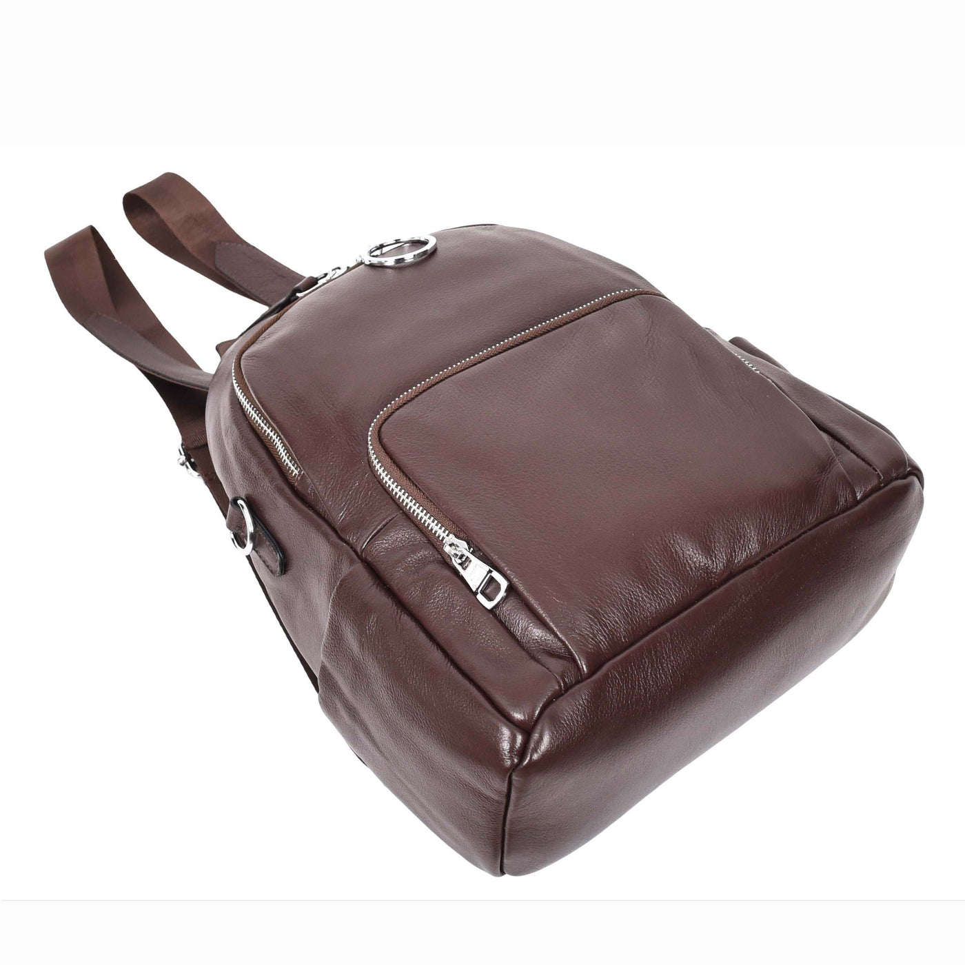 Women's Real Leather Casual Backpack Eliza Coffee( Min Order From 10/Pcs )