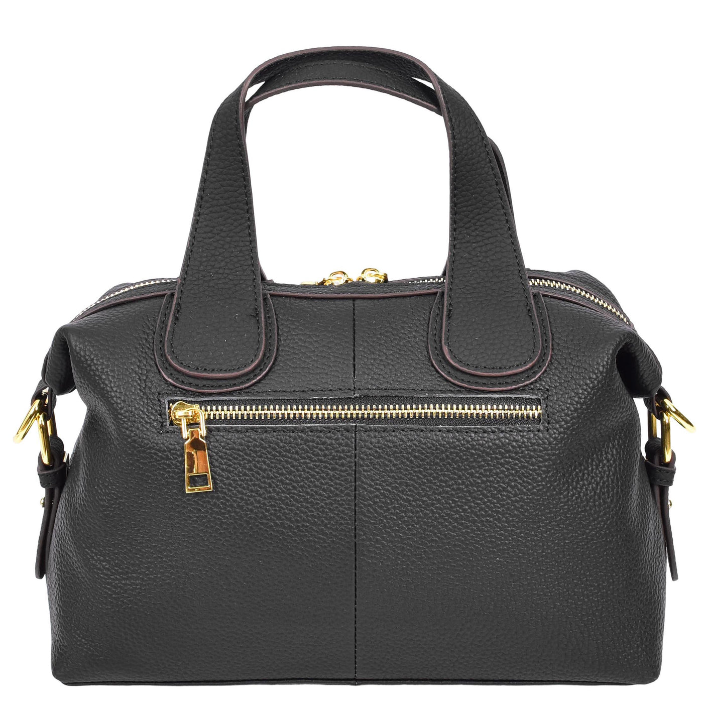 Women's Real Leather Handbag Small Cross Body Shoulder Bag Dahlia Black ( Min Order From 10/Pcs )