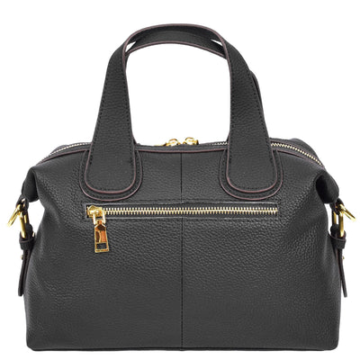 Women's Real Leather Handbag Small Cross Body Shoulder Bag Dahlia Black ( Min Order From 10/Pcs )