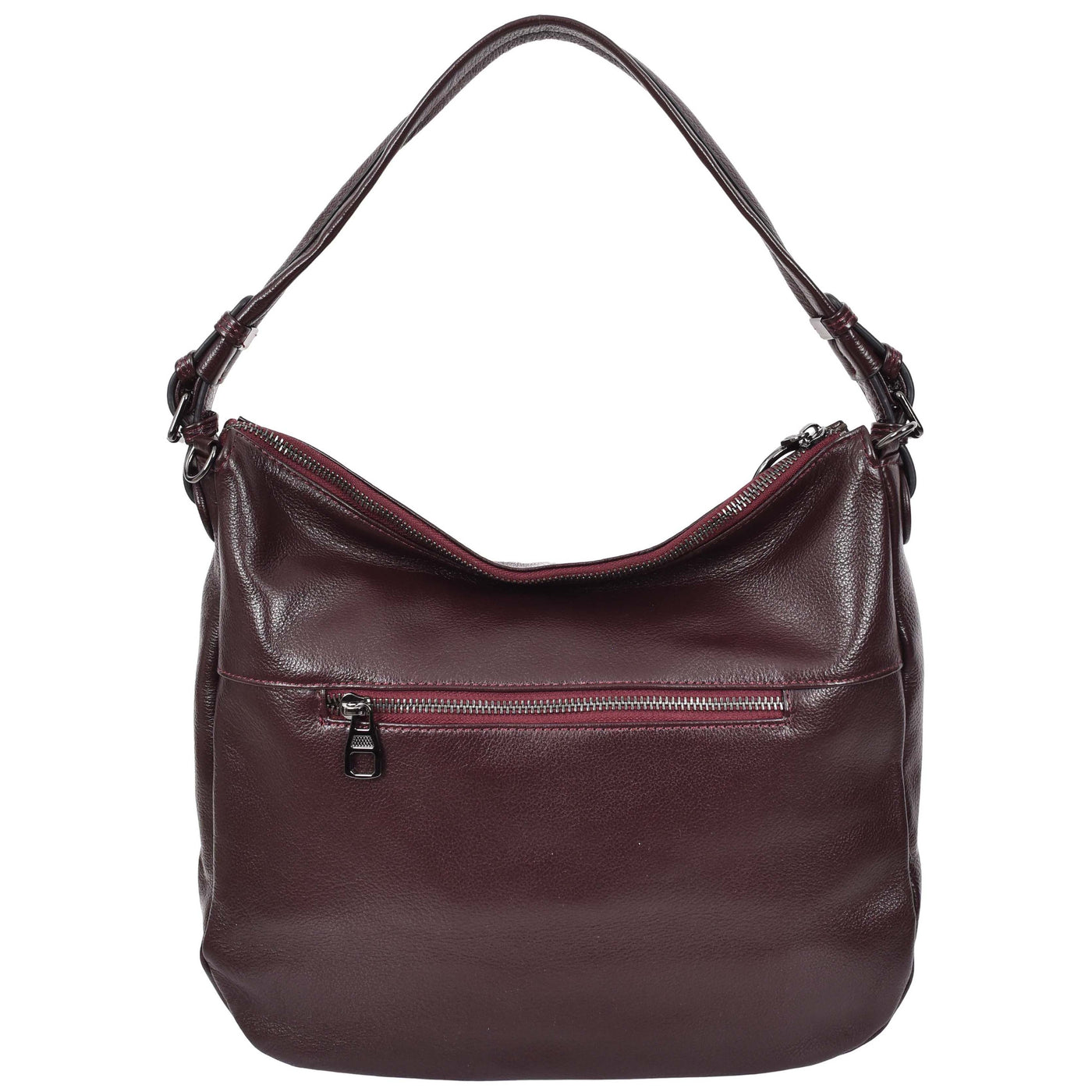 Women's Real Leather Hobo Style Handbag Diana PURPLE ( Min Order From 10/Pcs )