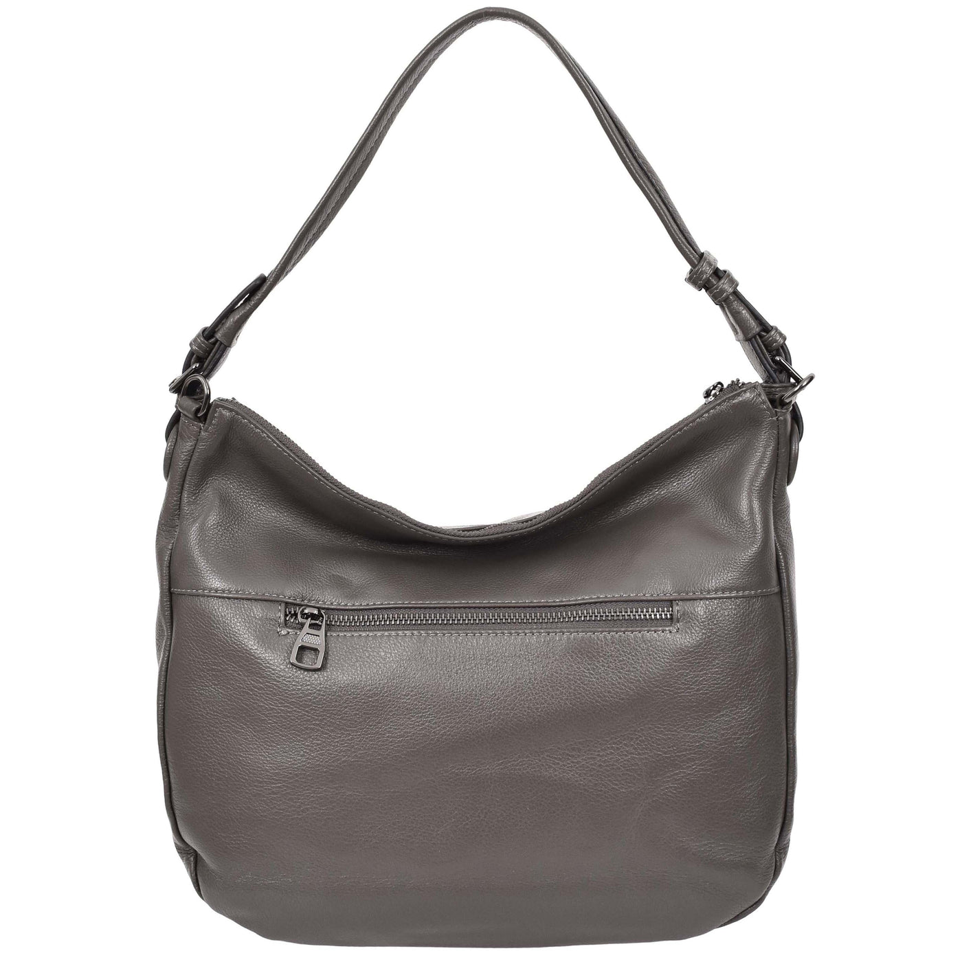 Women's Real Leather Hobo Style Handbag Diana Grey ( Min Order From 10/Pcs )