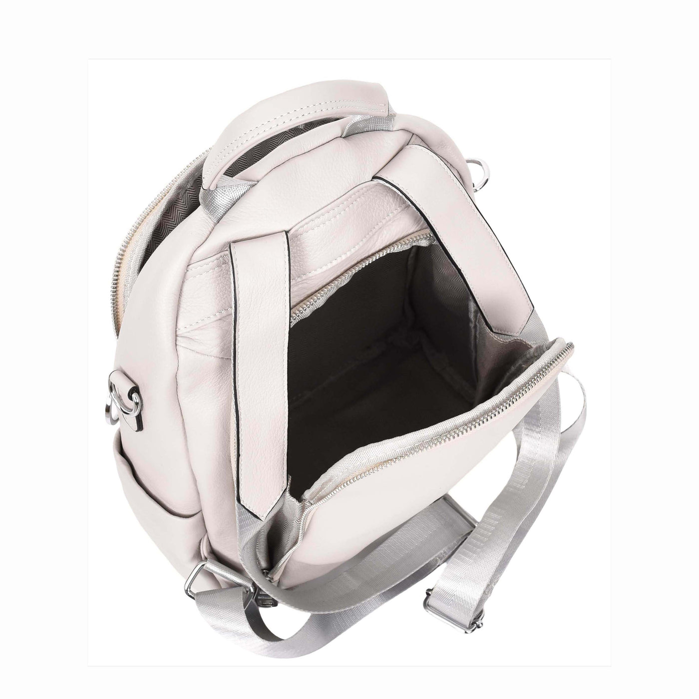 Women's Real Leather Casual Backpack Eliza Grey ( Min Order From 10/Pcs )