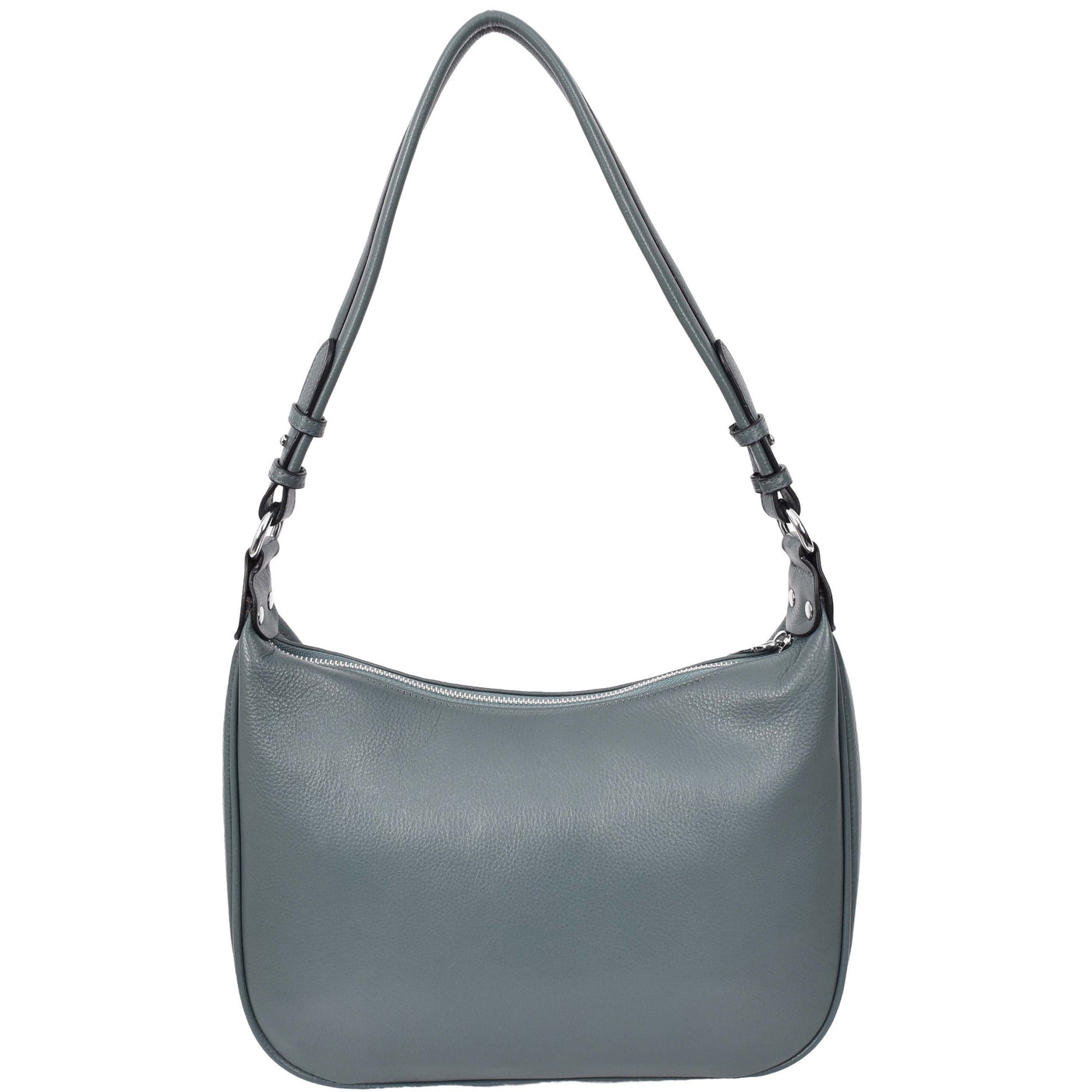 Women's Leather Hobo Style Shoulder Bag Daphne Teal  ( Min Order From 10/Pcs )
