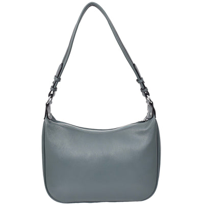 Women's Leather Hobo Style Shoulder Bag Daphne Teal  ( Min Order From 10/Pcs )