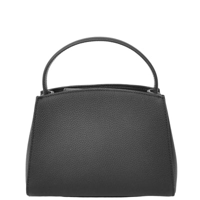Women's Leather Top Handle Small Bag Lydia Black ( Min Order From 10/Pcs )