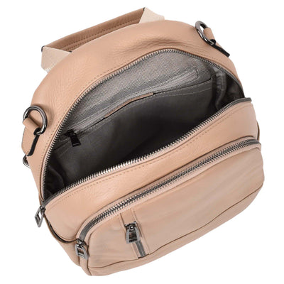 Women's Real Leather Casual Backpack Victoria Rose ( Min Order From 10/Pcs )