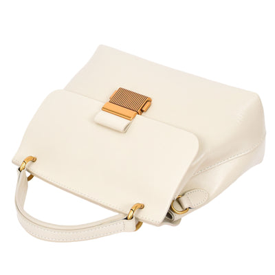 Womens Real Leather Small Handbag Gabriella White (Min Order From 10Pcs)