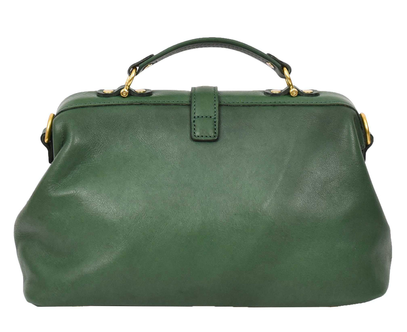 Women's Real Leather Bag Doctor Handbag HOL848 Green (Min Order From 10/Pcs)