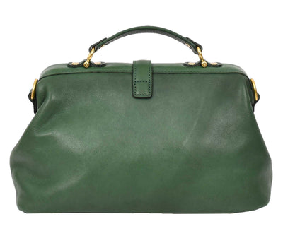 Women's Real Leather Bag Doctor Handbag HOL848 Green (Min Order From 10/Pcs)