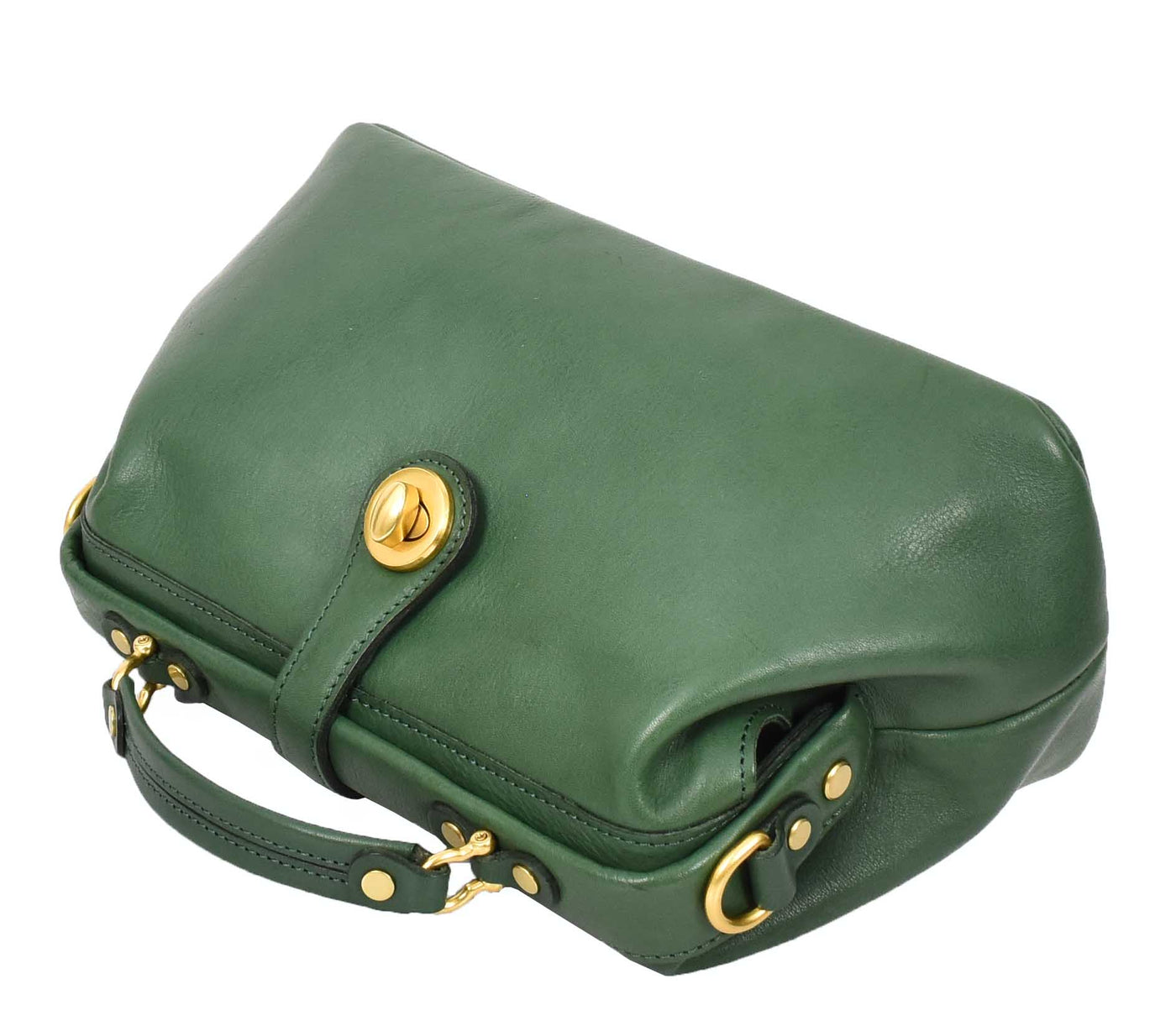 Women's Real Leather Bag Doctor Handbag HOL848 Green (Min Order From 10/Pcs)