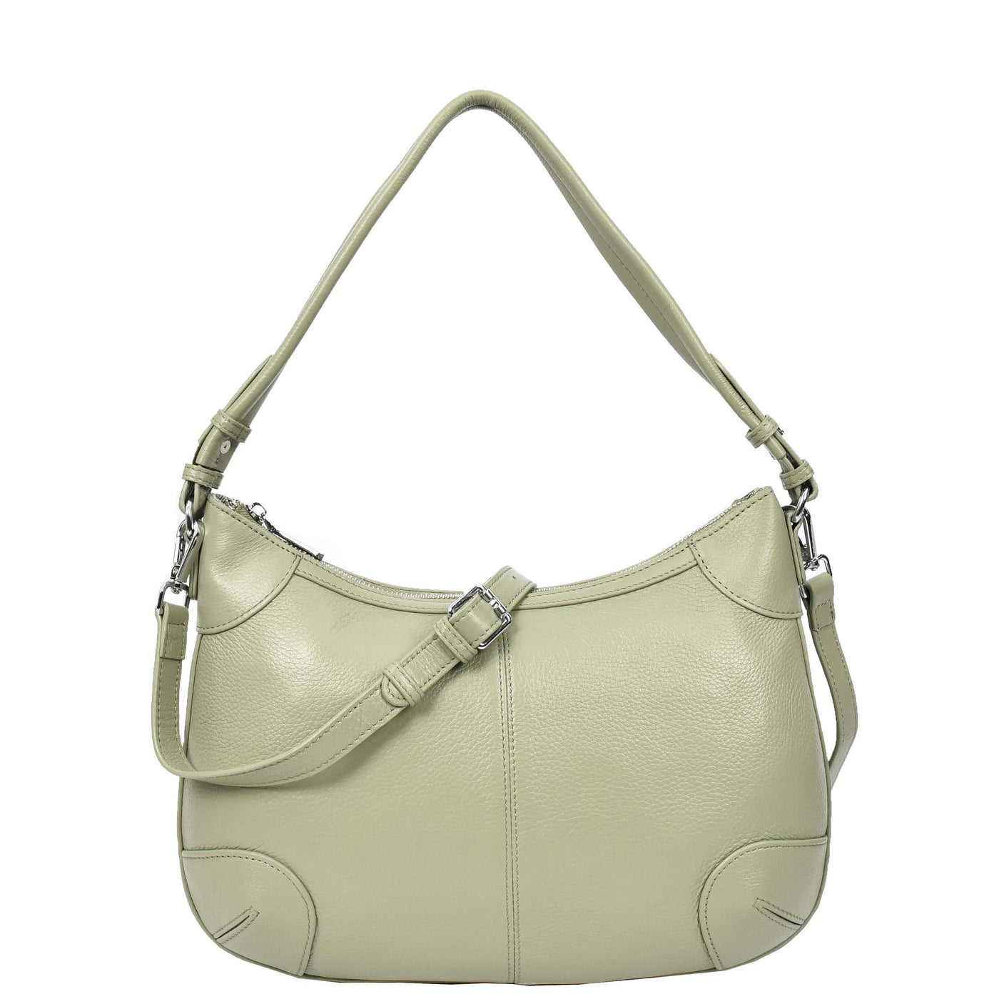 Womens Real Leather Shoulder Bag Classic Cross Body Design Josephine Lime (Min Order From 10Pcs)
