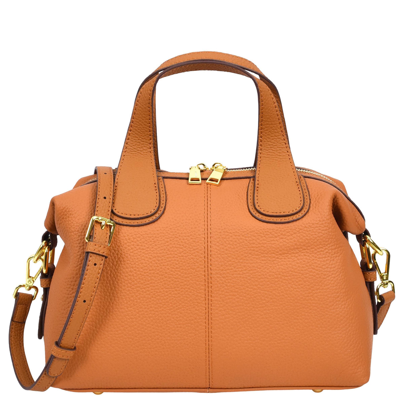 Women's Real Leather Handbag Small Cross Body Shoulder Bag Dahlia Tan ( Min Order From 10/Pcs )