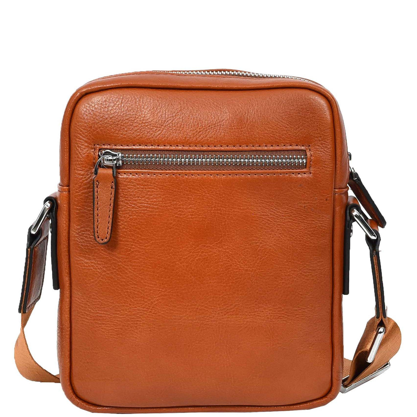 Mens Real Leather Cross Body Bag Small Size Travel Pouch Malmo Tan (Min Order From 10Pcs)