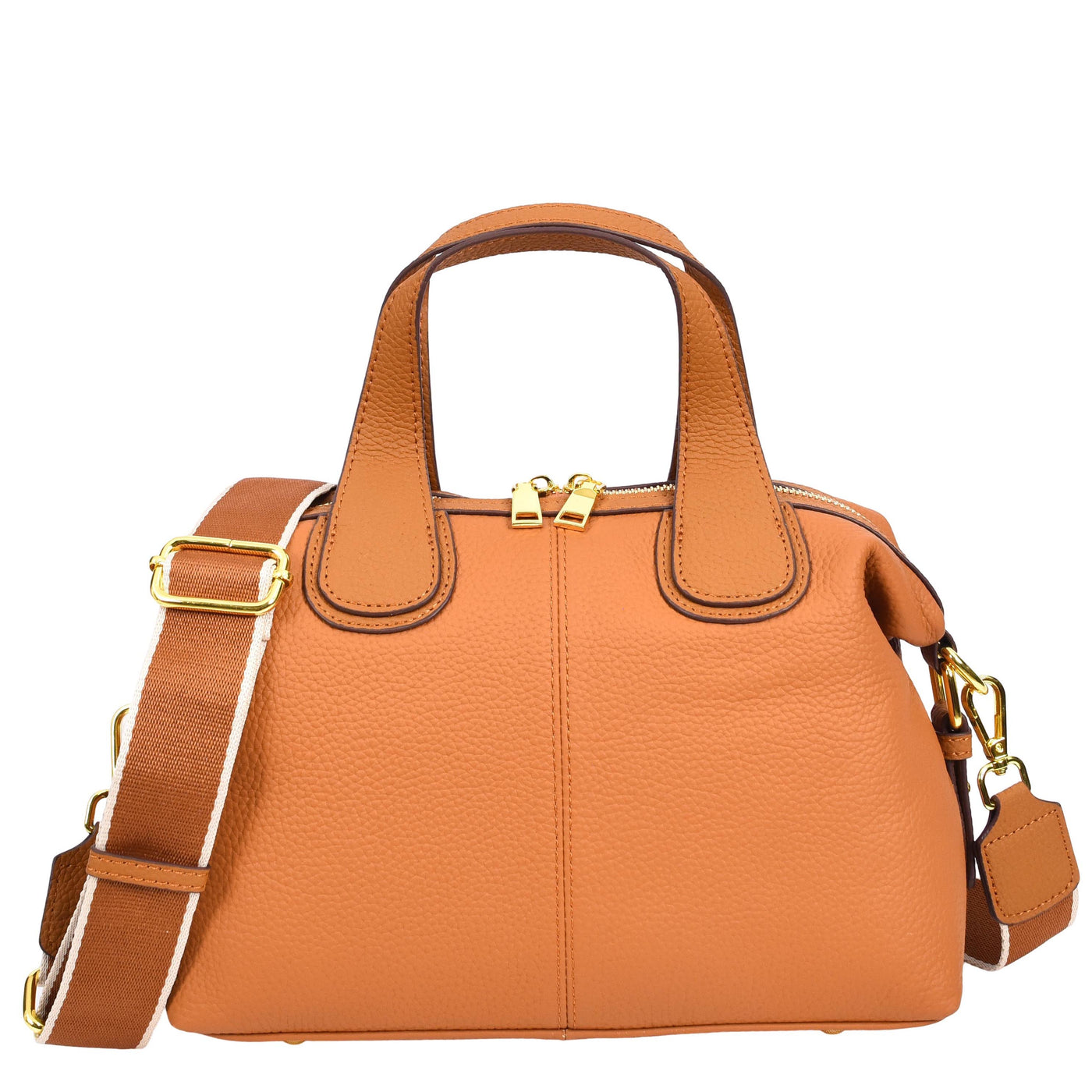 Women's Real Leather Handbag Small Cross Body Shoulder Bag Dahlia Tan ( Min Order From 10/Pcs )