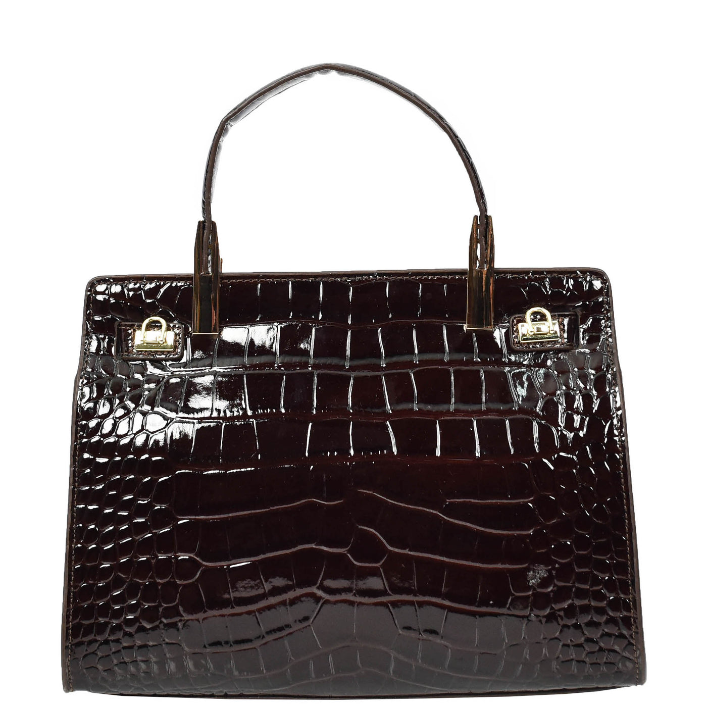 Women's Real Leather Handbag Small Organiser Top-Handle Handbag Camille Brown ( Min Order From 10/Pcs )