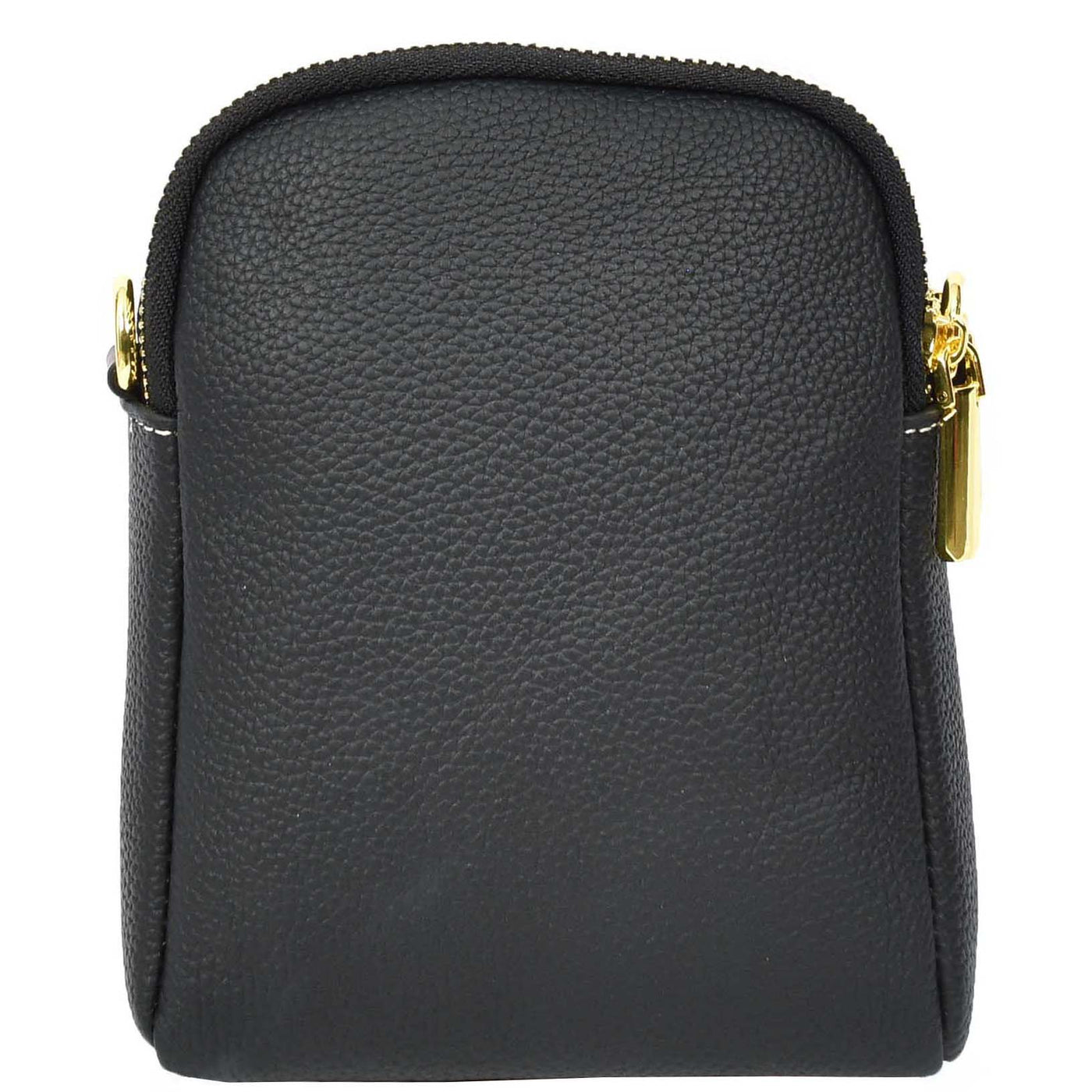 Women's Real Leather Cross Body Bag Small Size Sling Pouch Elizabeth Black (Min Order From 10Pcs)