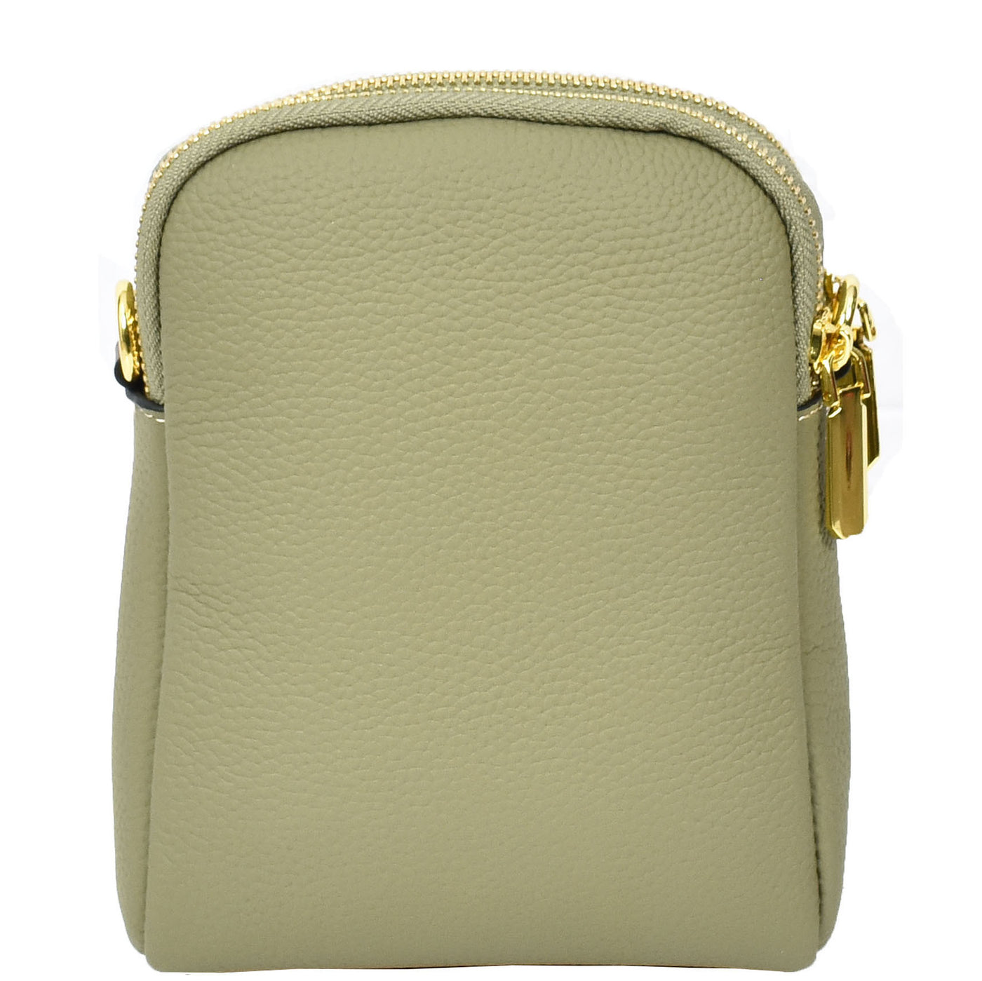 Women's Real Leather Cross Body Bag Small Size Sling Pouch Elizabeth Green (Min Order From 10Pcs)