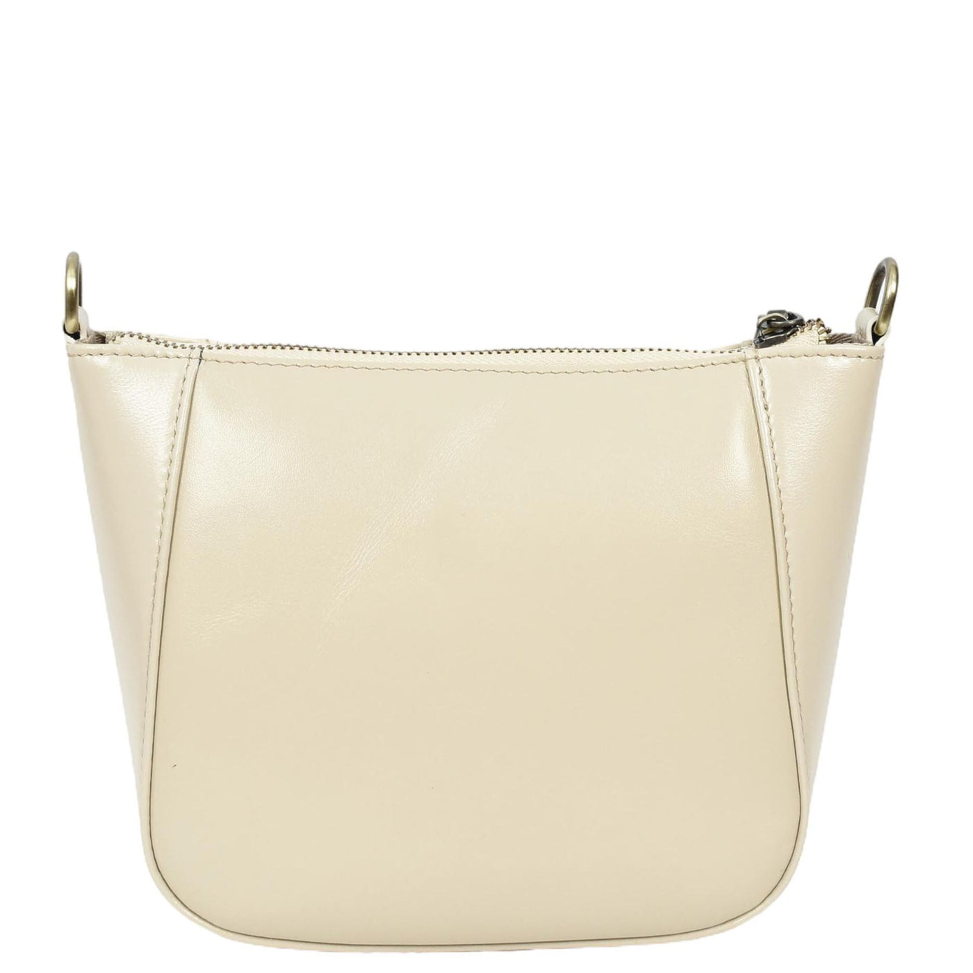Women's Real Leather Cross Body Bag Small Size Sling Pouch Catherine Beige (Min Order From 10Pcs)