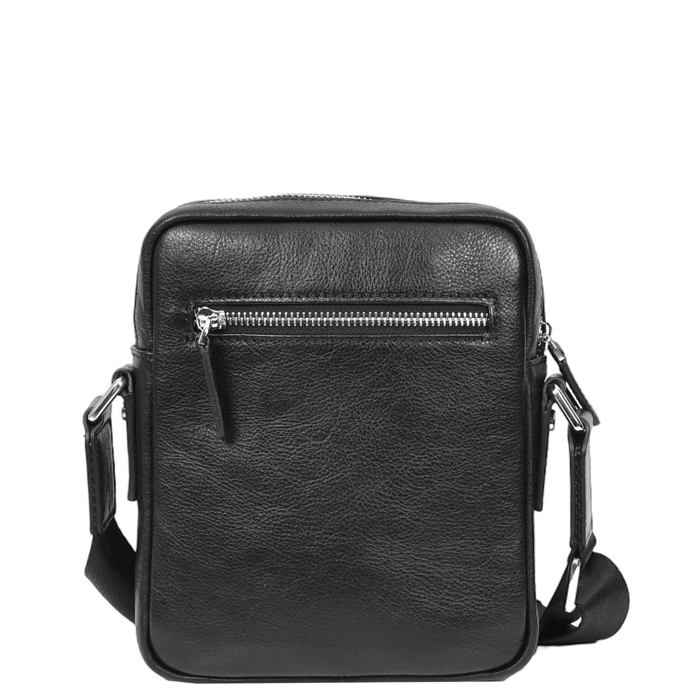 Mens Real Leather Cross Body Bag Small Size Travel Pouch Malmo Black (Min Order From 10Pcs)