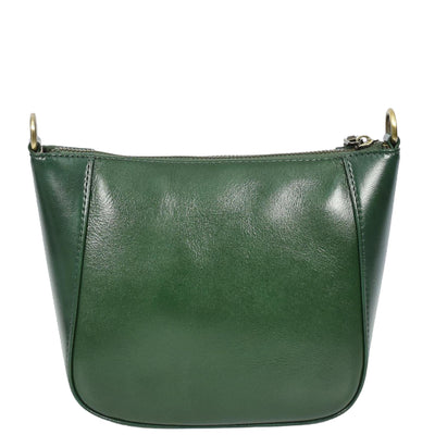 Women's Real Leather Cross Body Bag Small Size Sling Pouch Catherine GREEN (Min Order From 10Pcs)