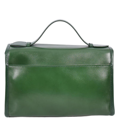 Women's Real Leather Handbag Small Cross Body Shoulder Bag Havana Green ( Min Order From 10/Pcs )