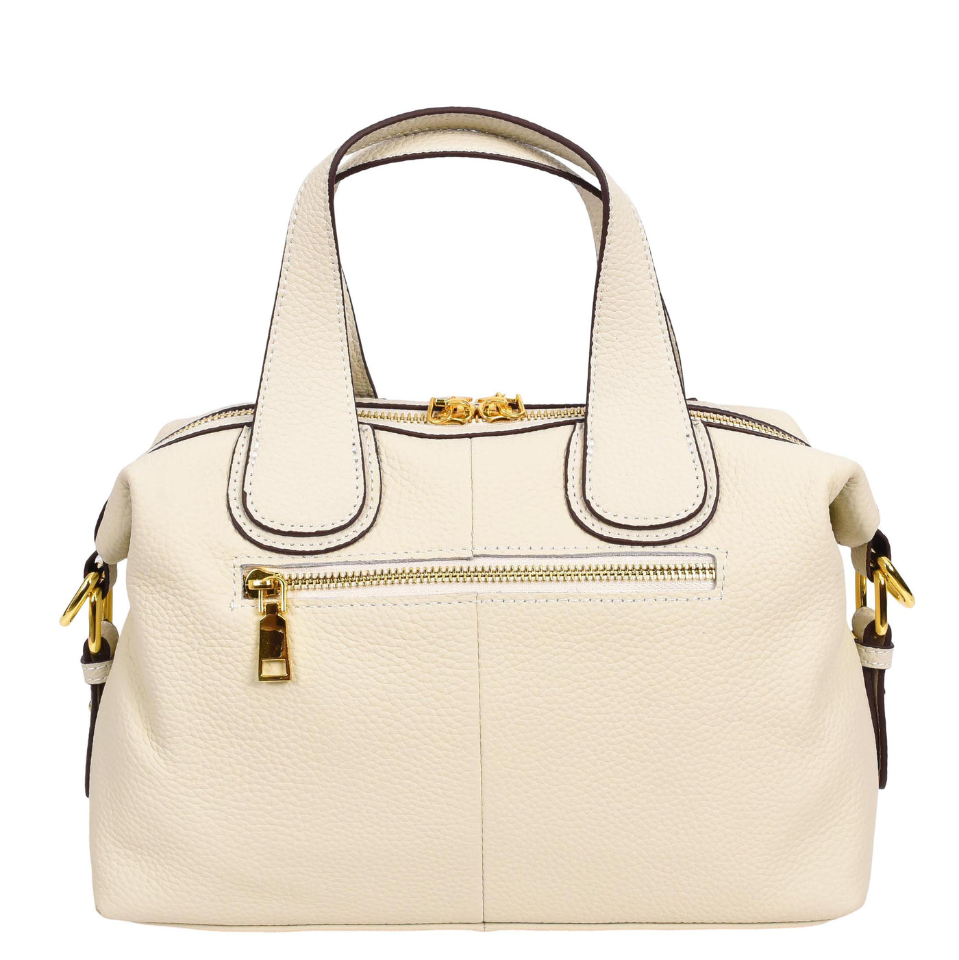 Women's Real Leather Handbag Small Cross Body Shoulder Bag Dahlia Off  White ( Min Order From 10/Pcs )