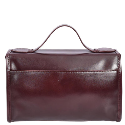 Women's Real Leather Handbag Small Cross Body Shoulder Bag Havana Wine ( Min Order From 10/Pcs )