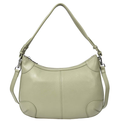 Womens Real Leather Shoulder Bag Classic Cross Body Design Josephine Lime (Min Order From 10Pcs)