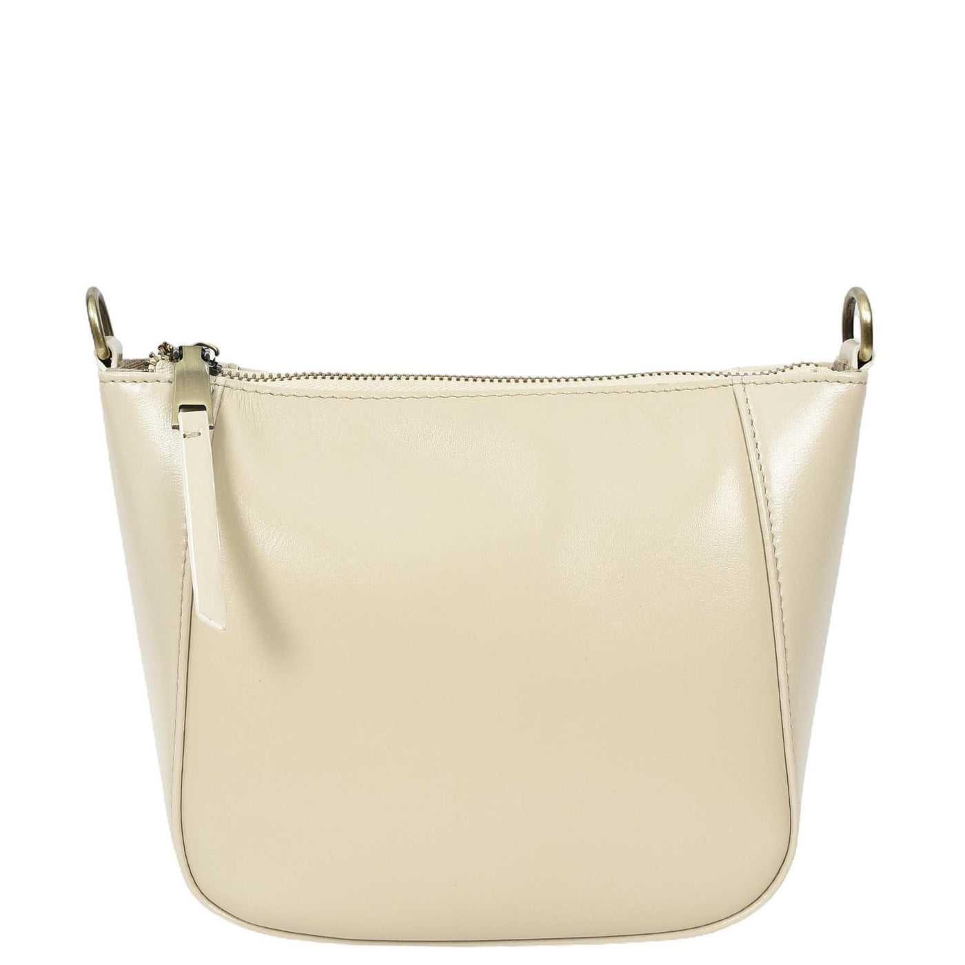 Women's Real Leather Cross Body Bag Small Size Sling Pouch Catherine Beige (Min Order From 10Pcs)