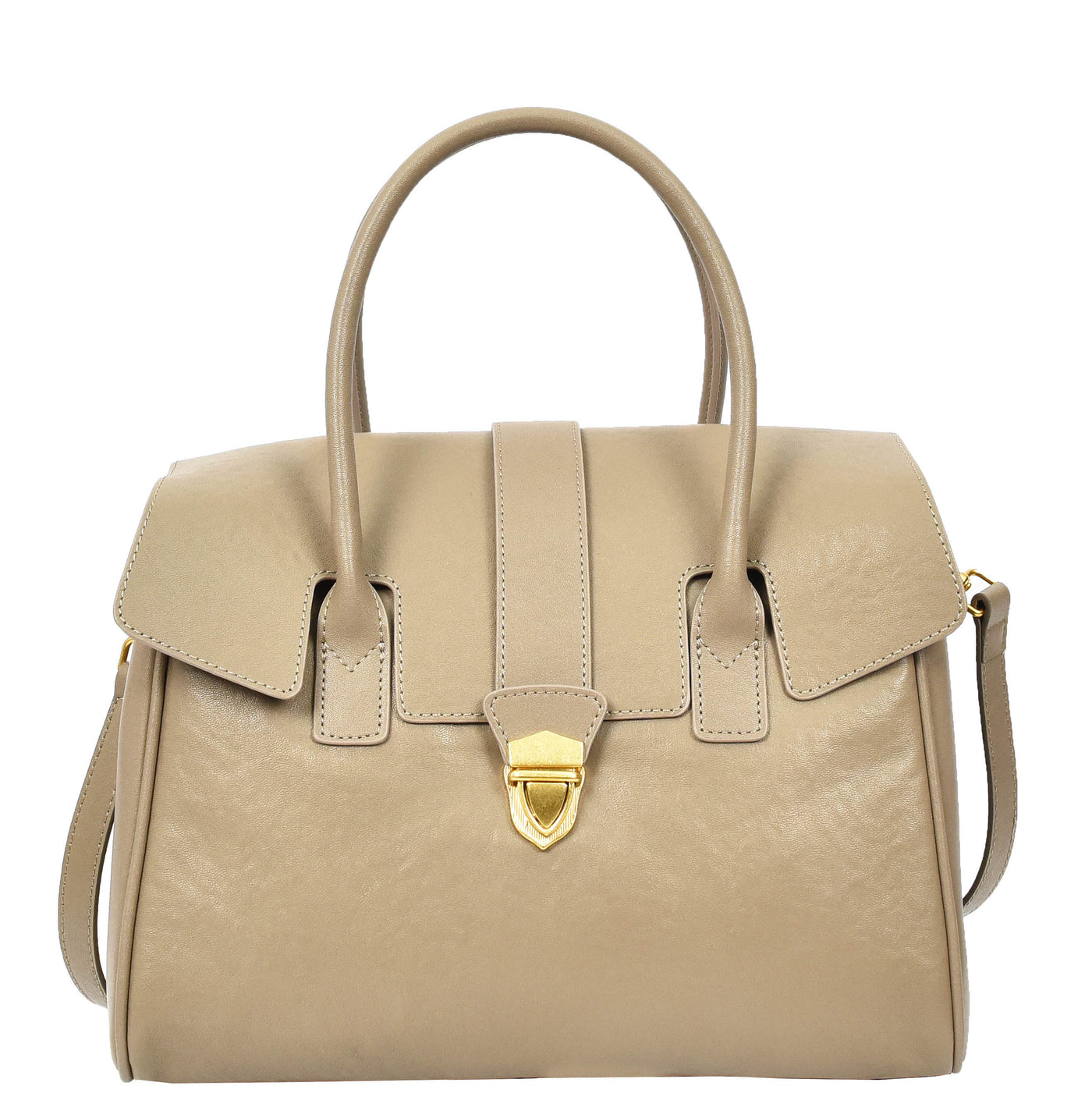 Women's Real Leather Shoulder Bag Large Size Classic Style Tacoma Grey (Min Order From 10Pcs)