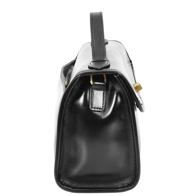 Women's Real Leather Handbag Small Cross Body Shoulder Bag Havana Black ( Min Order From 10/Pcs )