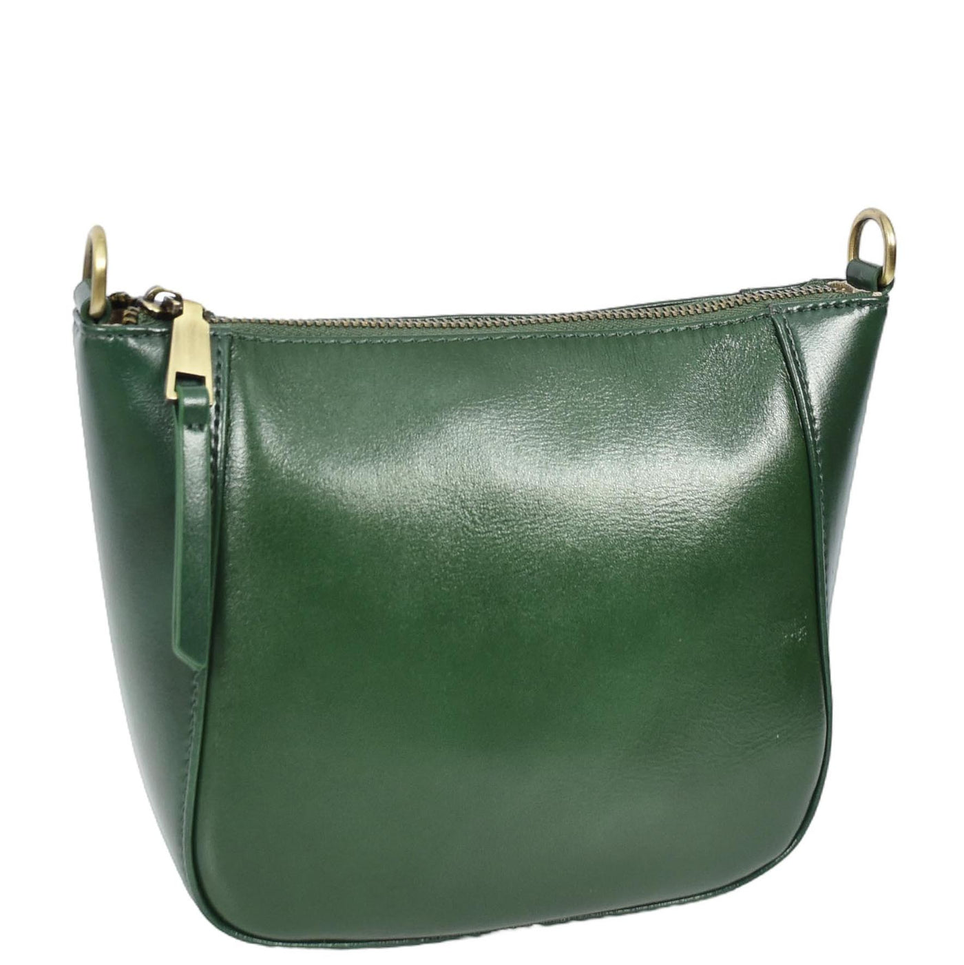 Women's Real Leather Cross Body Bag Small Size Sling Pouch Catherine GREEN (Min Order From 10Pcs)