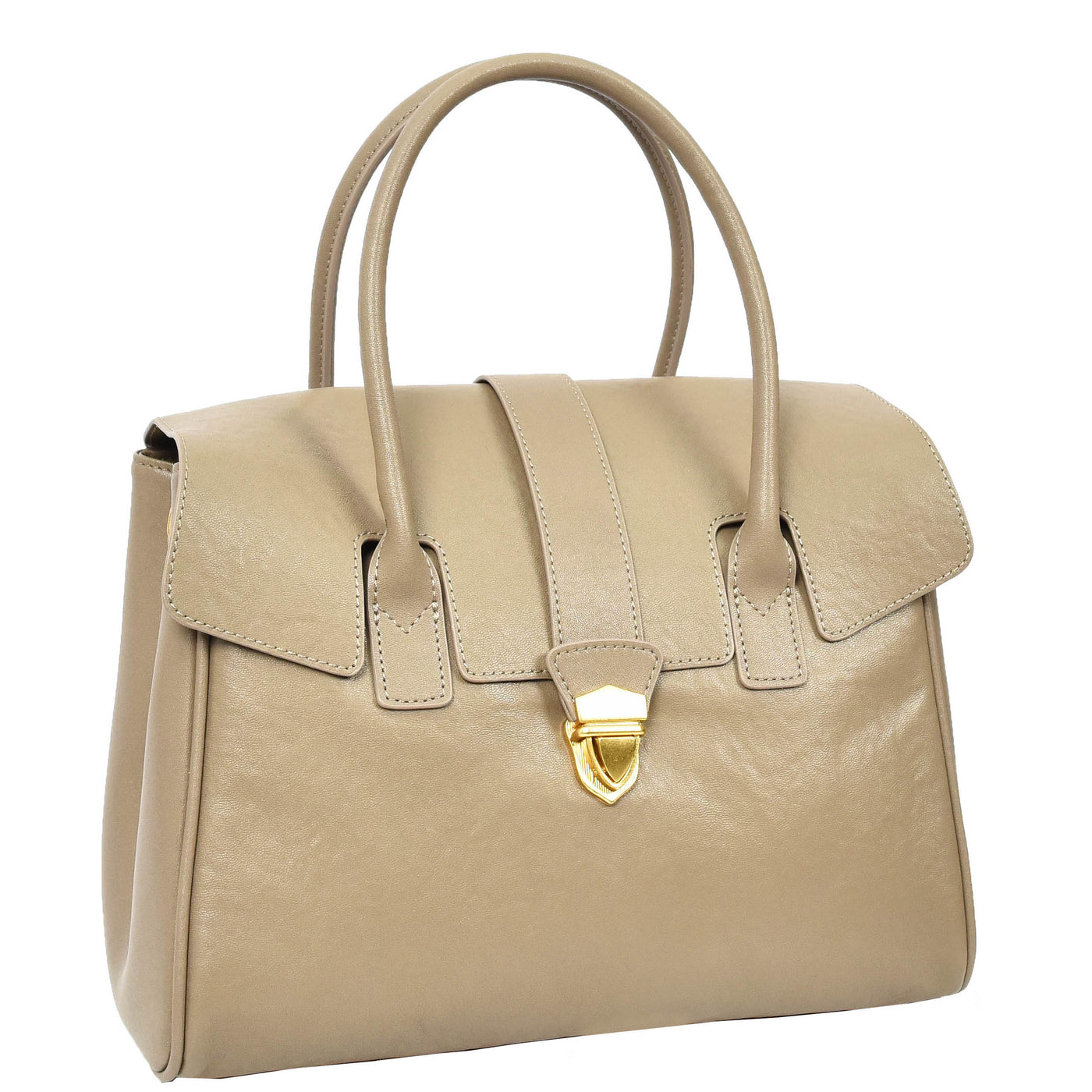 Women's Real Leather Shoulder Bag Large Size Classic Style Tacoma Grey (Min Order From 10Pcs)