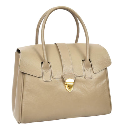 Women's Real Leather Shoulder Bag Large Size Classic Style Tacoma Grey (Min Order From 10Pcs)