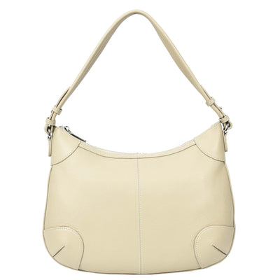 Womens Real Leather Shoulder Bag Classic Cross Body Design Josephine White (Min Order From 10Pcs)