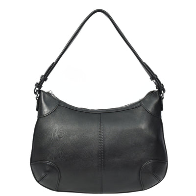 Womens Real Leather Shoulder Bag Classic Cross Body Design Josephine Black (Min Order From 10Pcs)