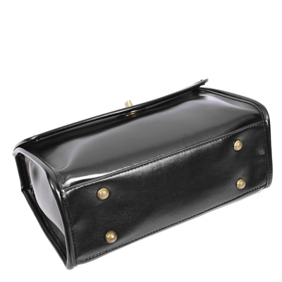 Women's Real Leather Handbag Small Cross Body Shoulder Bag Havana Black ( Min Order From 10/Pcs )