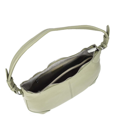 Womens Real Leather Shoulder Bag Classic Cross Body Design Josephine Lime (Min Order From 10Pcs)