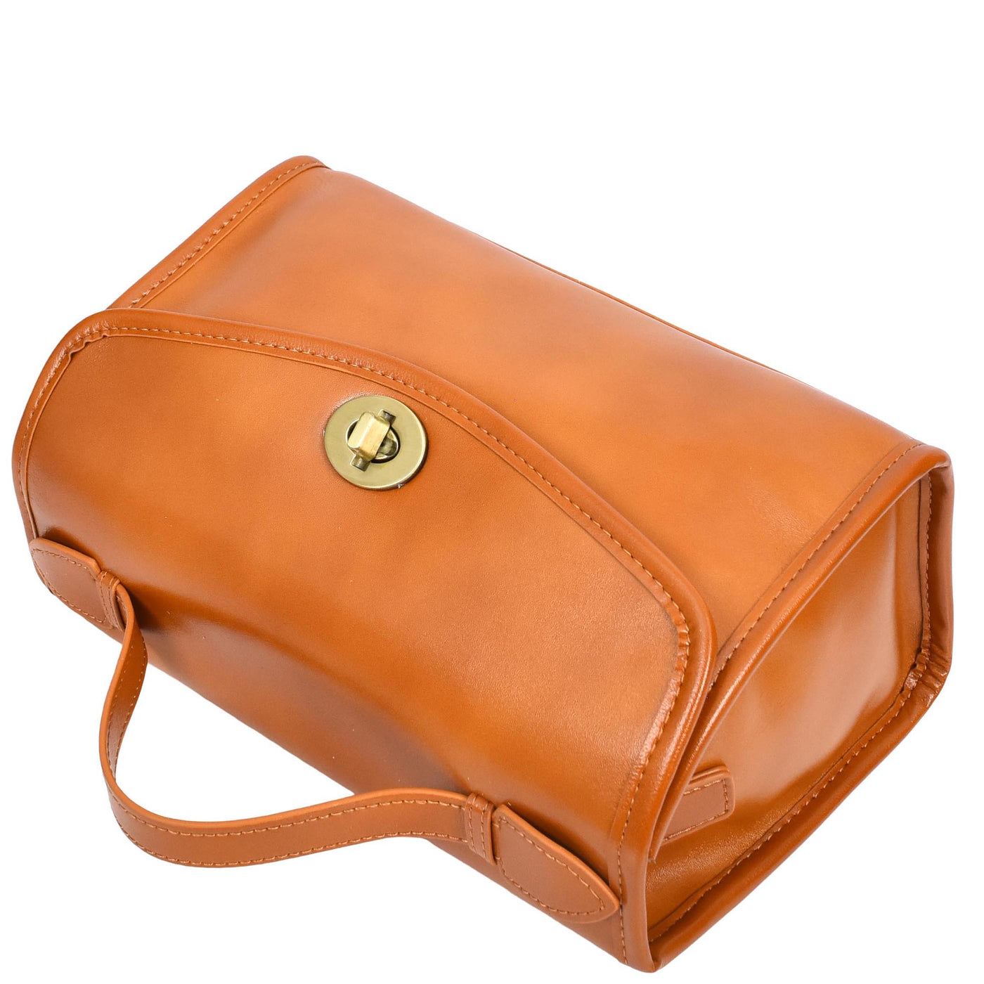 Women's Real Leather Handbag Small Cross Body Shoulder Bag Havana Tan  ( Min Order From 10/Pcs )