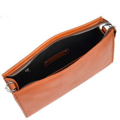 Mens Real Leather Wrist Bag Organiser Cross Body Style Suva Tan (Min Order From 10Pcs)