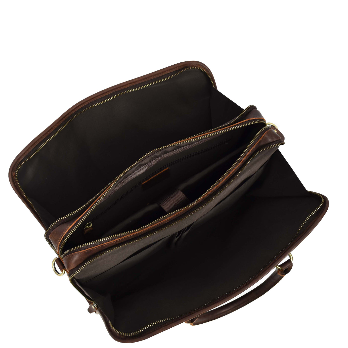 Real Leather Cross Body Briefcase Belmont Rust Brown ( Min Order From 10/ Pcs )