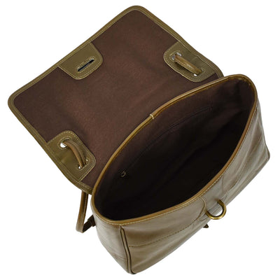 Women's Real Leather Shoulder Bag Classic Mid Size Handbag Simone OLIVE  (Min Order From 10Pcs)