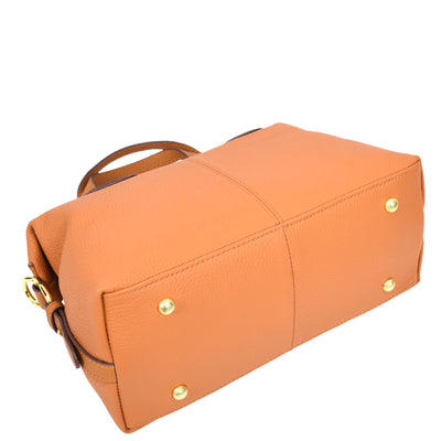 Women's Real Leather Handbag Small Cross Body Shoulder Bag Dahlia Tan ( Min Order From 10/Pcs )