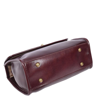 Women's Real Leather Handbag Small Cross Body Shoulder Bag Havana Wine ( Min Order From 10/Pcs )