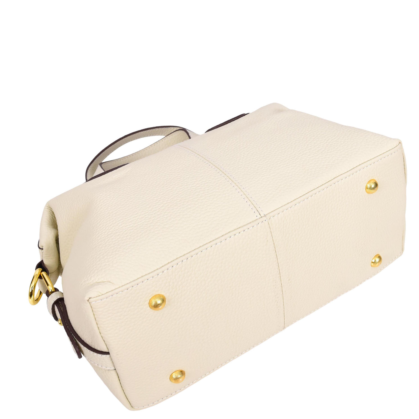 Women's Real Leather Handbag Small Cross Body Shoulder Bag Dahlia Off  White ( Min Order From 10/Pcs )