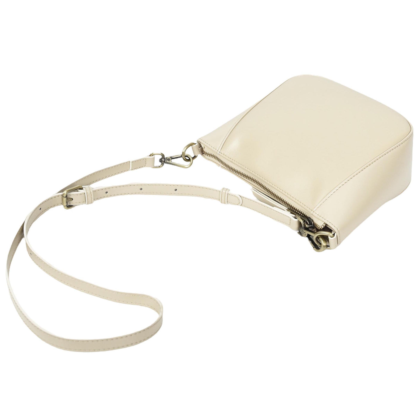 Women's Real Leather Cross Body Bag Small Size Sling Pouch Catherine Beige (Min Order From 10Pcs)