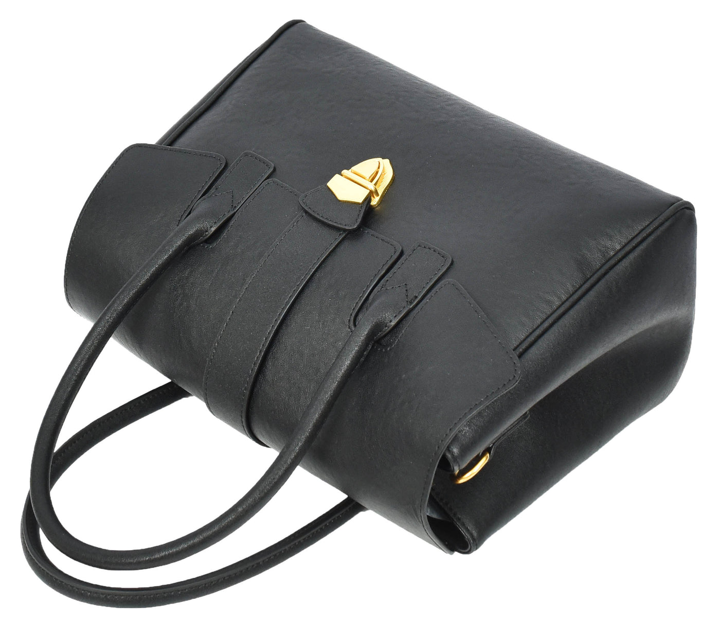 Women's Real Leather Shoulder Bag Large Size Classic Style Tacoma Black (Min Order From 10Pcs)