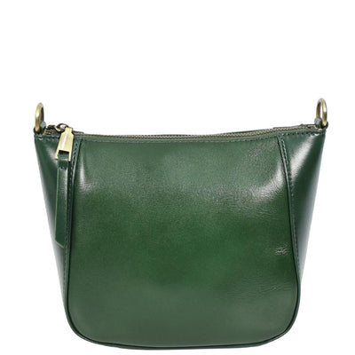 Women's Real Leather Cross Body Bag Small Size Sling Pouch Catherine GREEN (Min Order From 10Pcs)