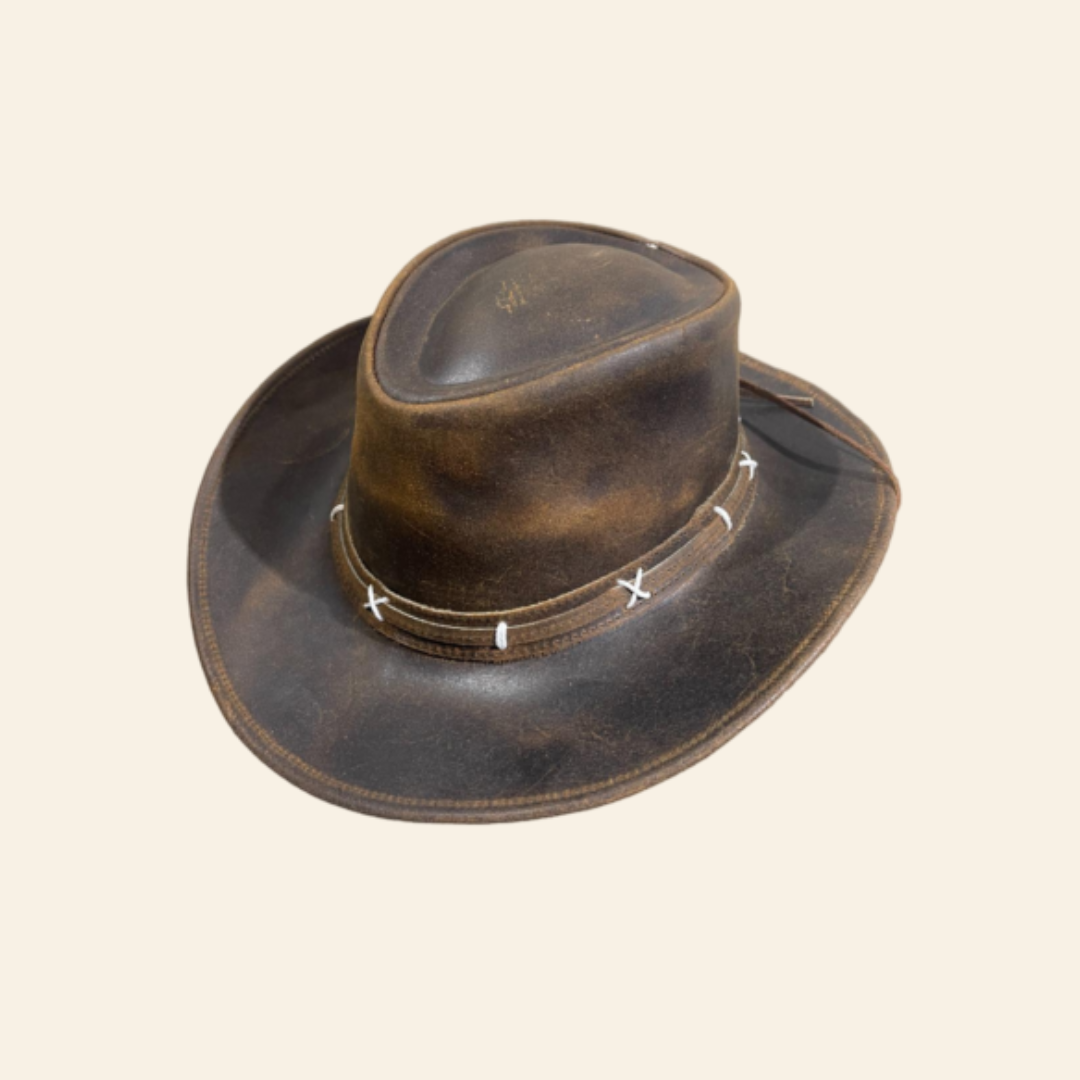 Cowhide Leather Cowboy Hat. GMH-020