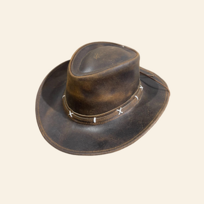 Cowhide Leather Cowboy Hat. GMH-020